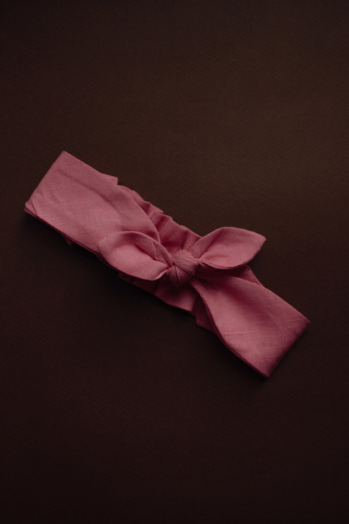 Повязка "солоха" лён нежно-розовый