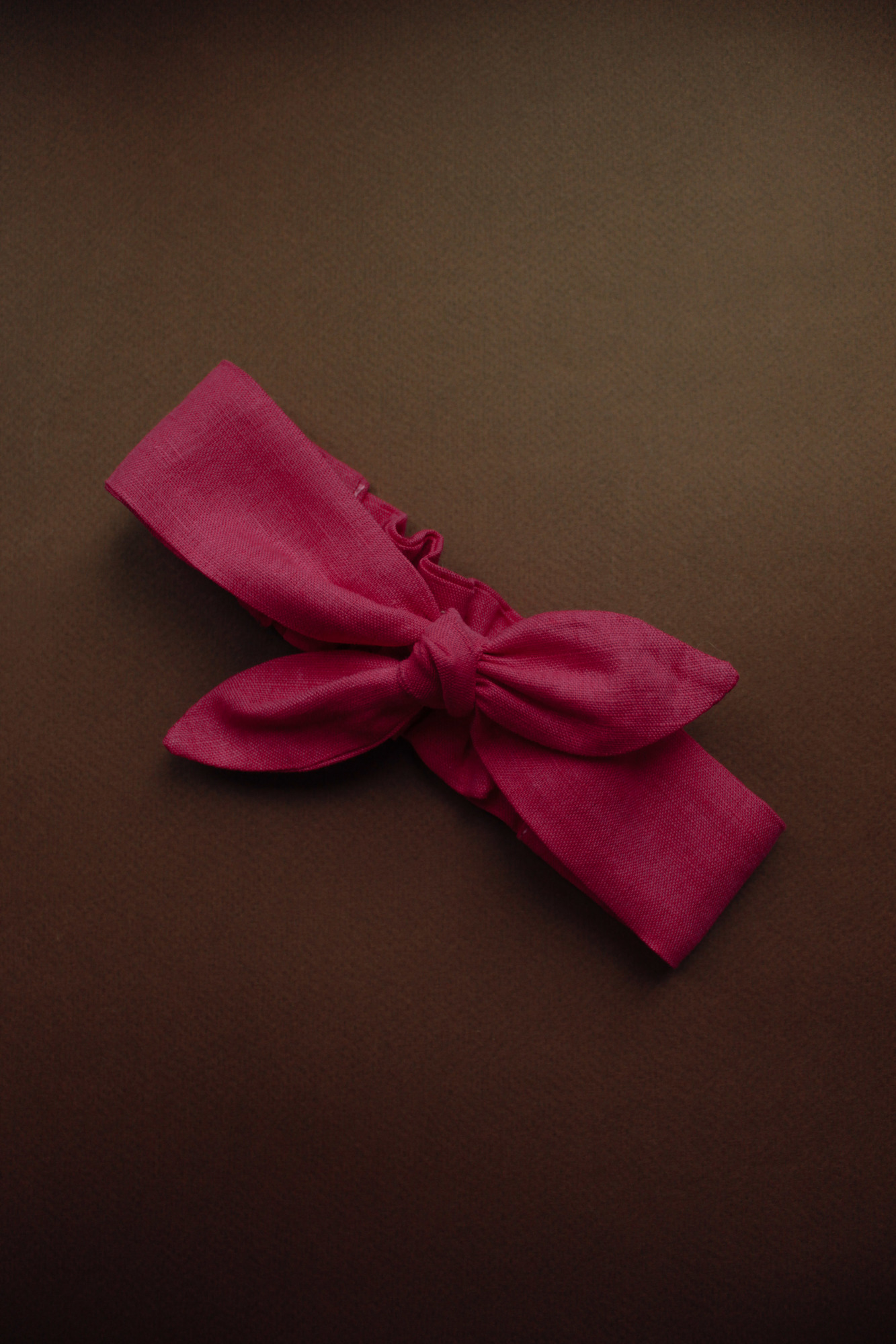 Повязка "солоха" лён фуксия