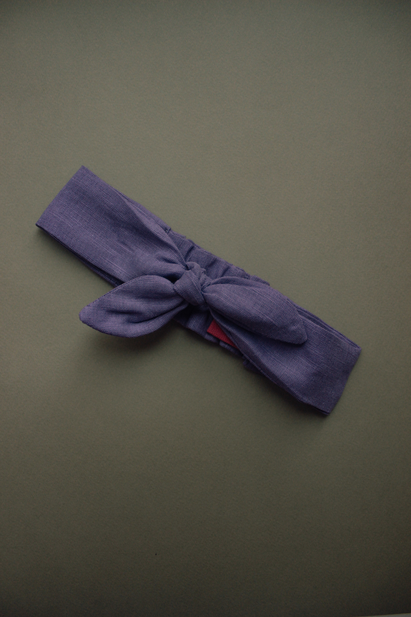 Повязка "солоха" лён фиолет