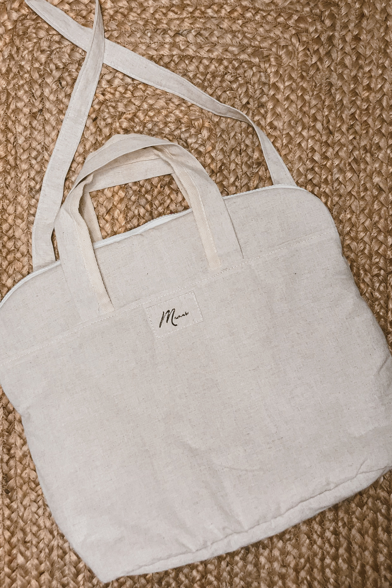 Сумка льняная натур