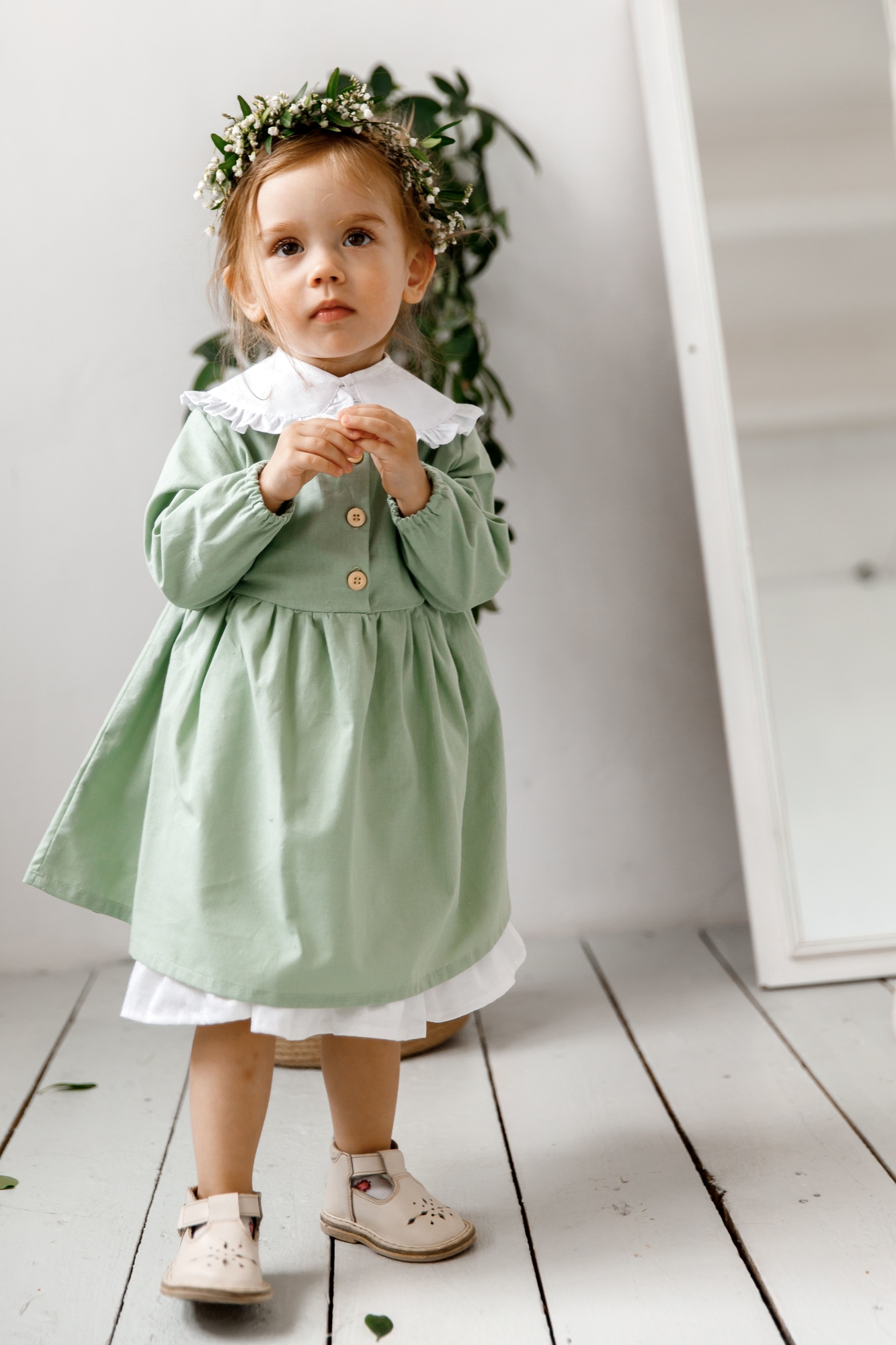 Платье ELLIE хлопок эвкалипт