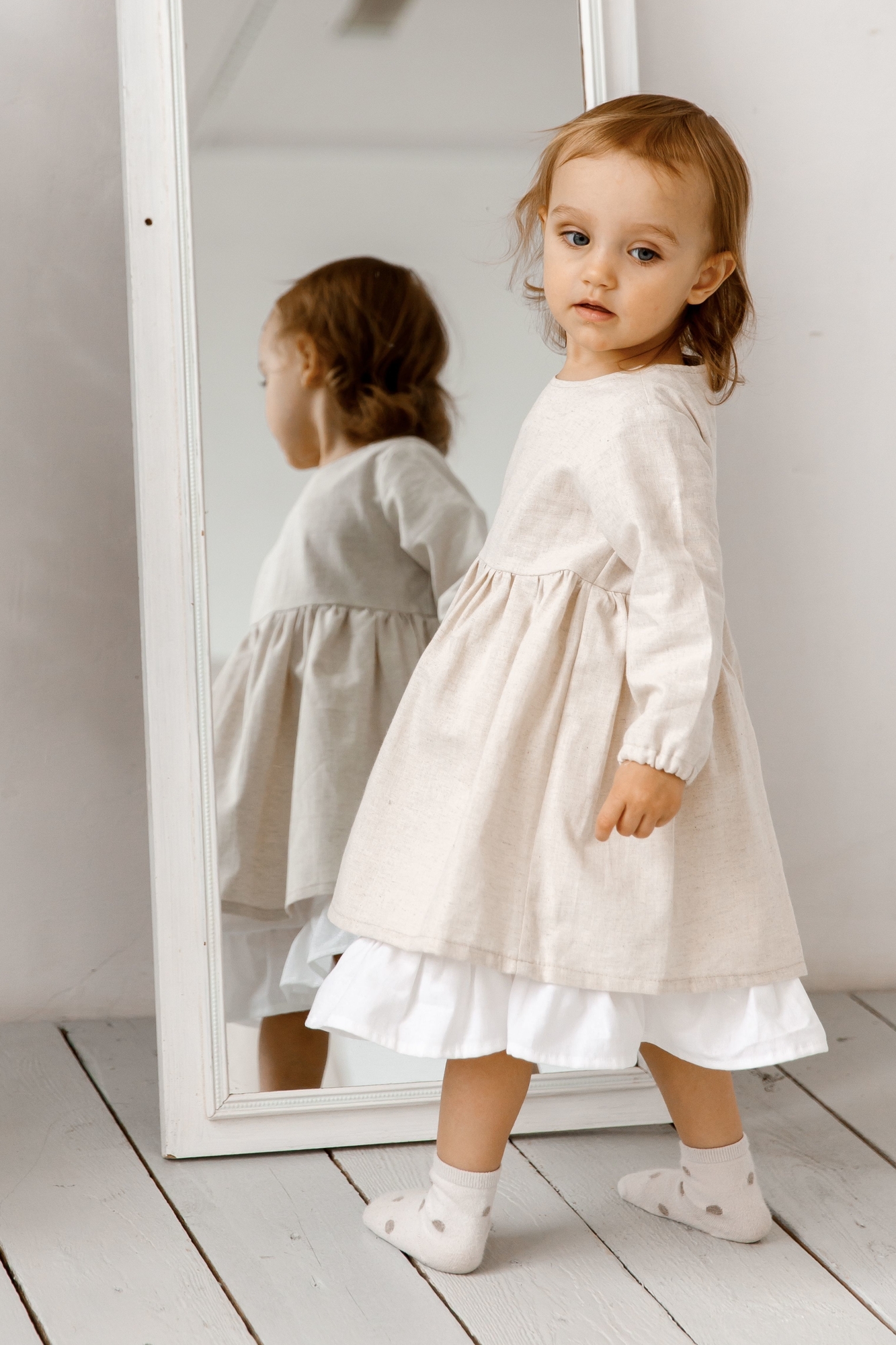 Платье ELLIE лён натур