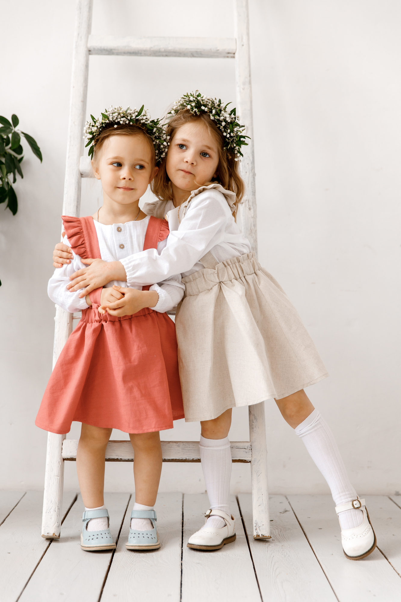 Юбка SOFI из льна "натур"