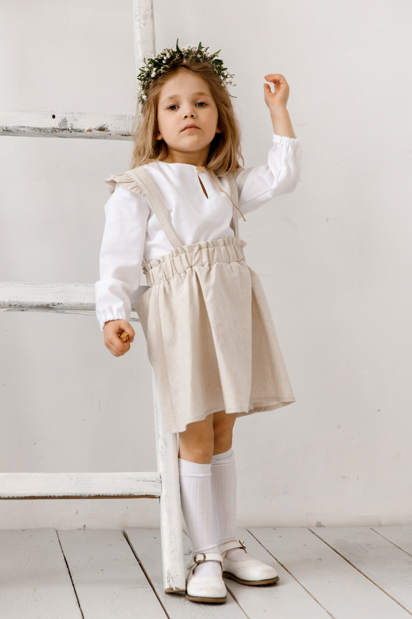 Юбка SOFI из льна "натур"