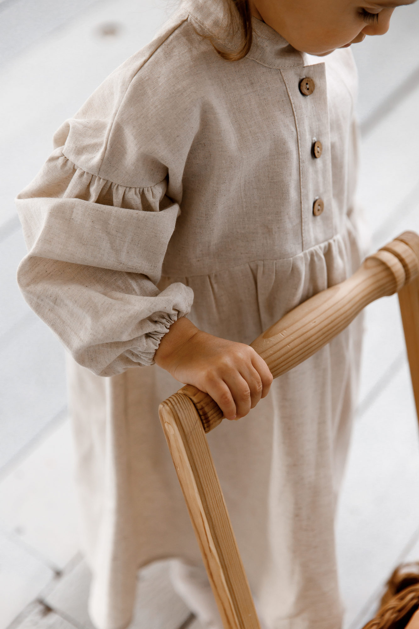 Платье VINTAGE из льна "натур"