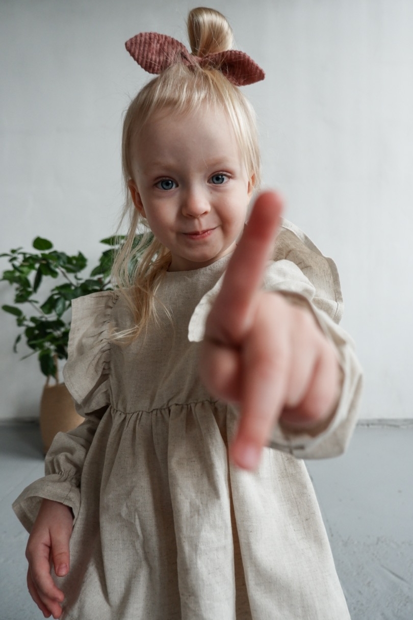 TUNIC "LUCY" NATURE LINEN с оборками