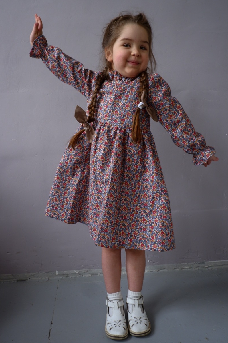 MONIKA DRESS FLOWERS LINEN