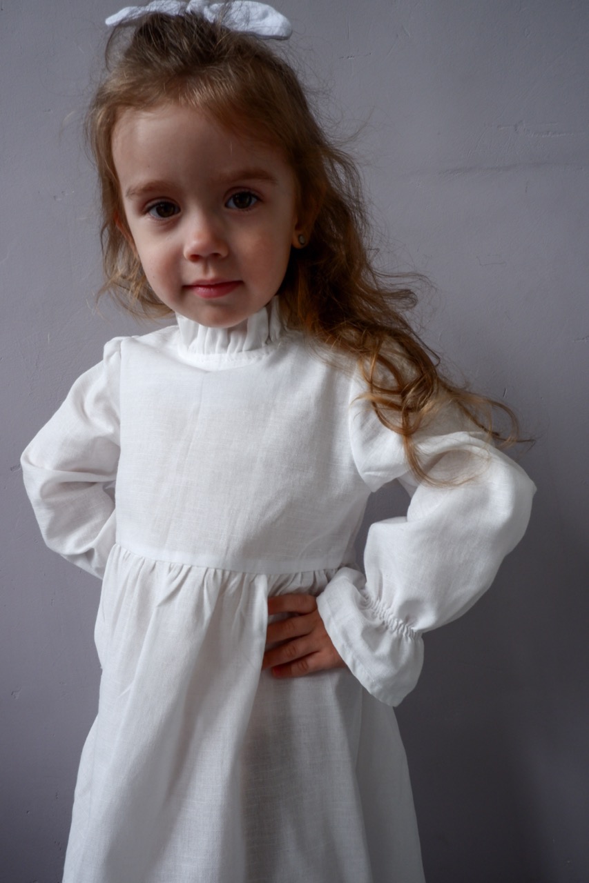 MONIKA DRESS WHITE LINEN