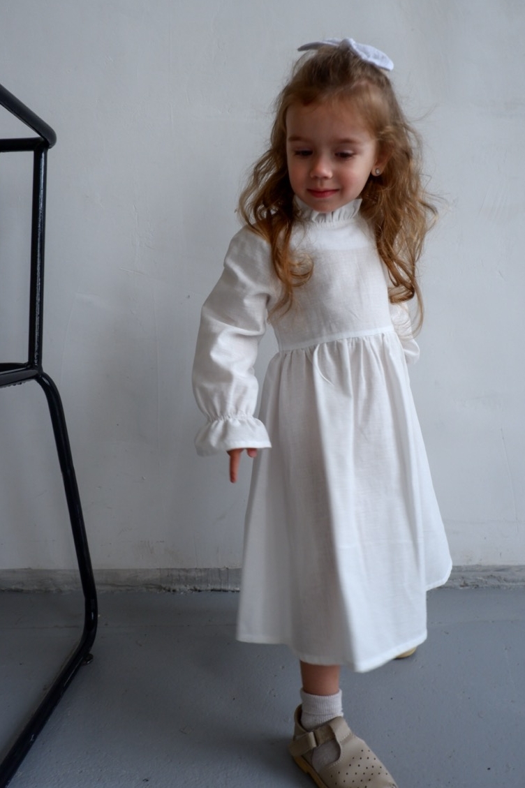 MONIKA DRESS WHITE LINEN
