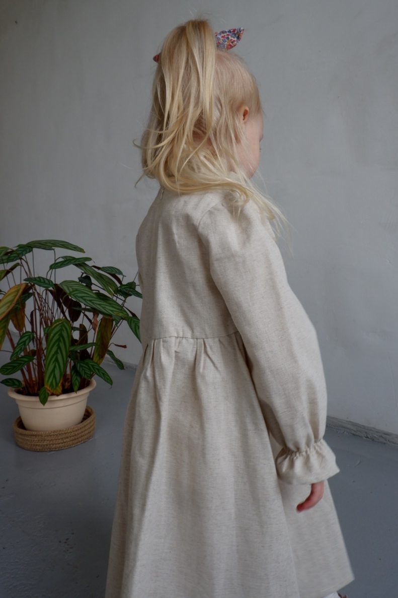 MONIKA DRESS NATURE LINEN