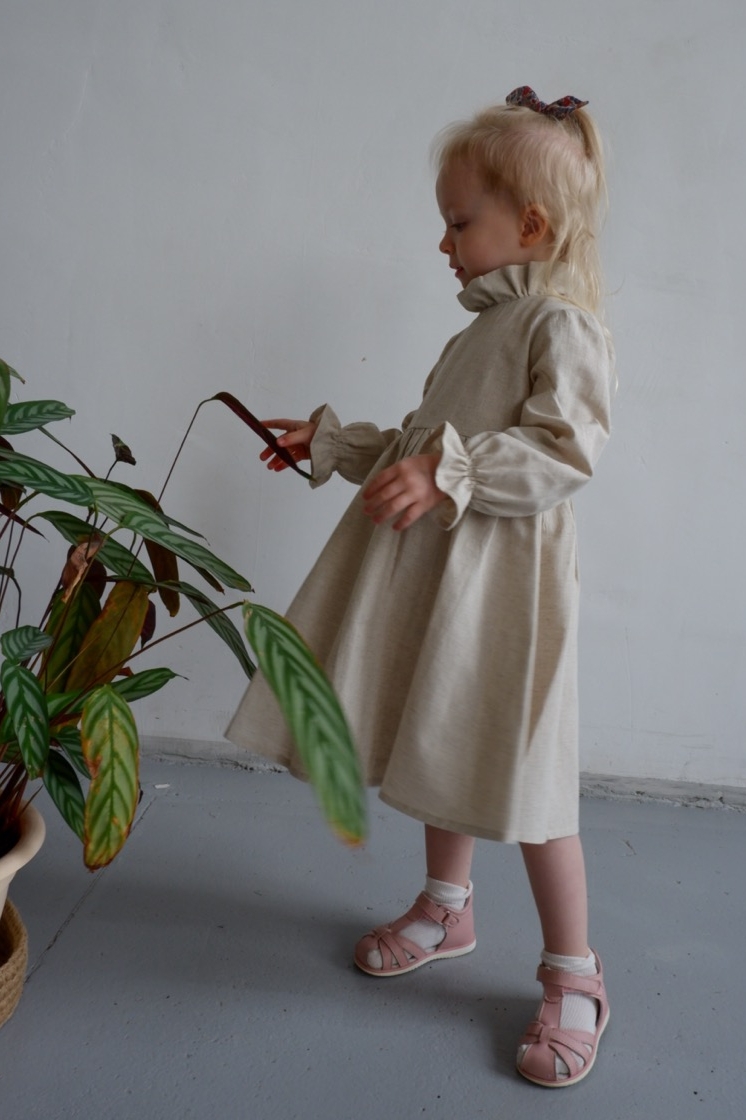 MONIKA DRESS NATURE LINEN