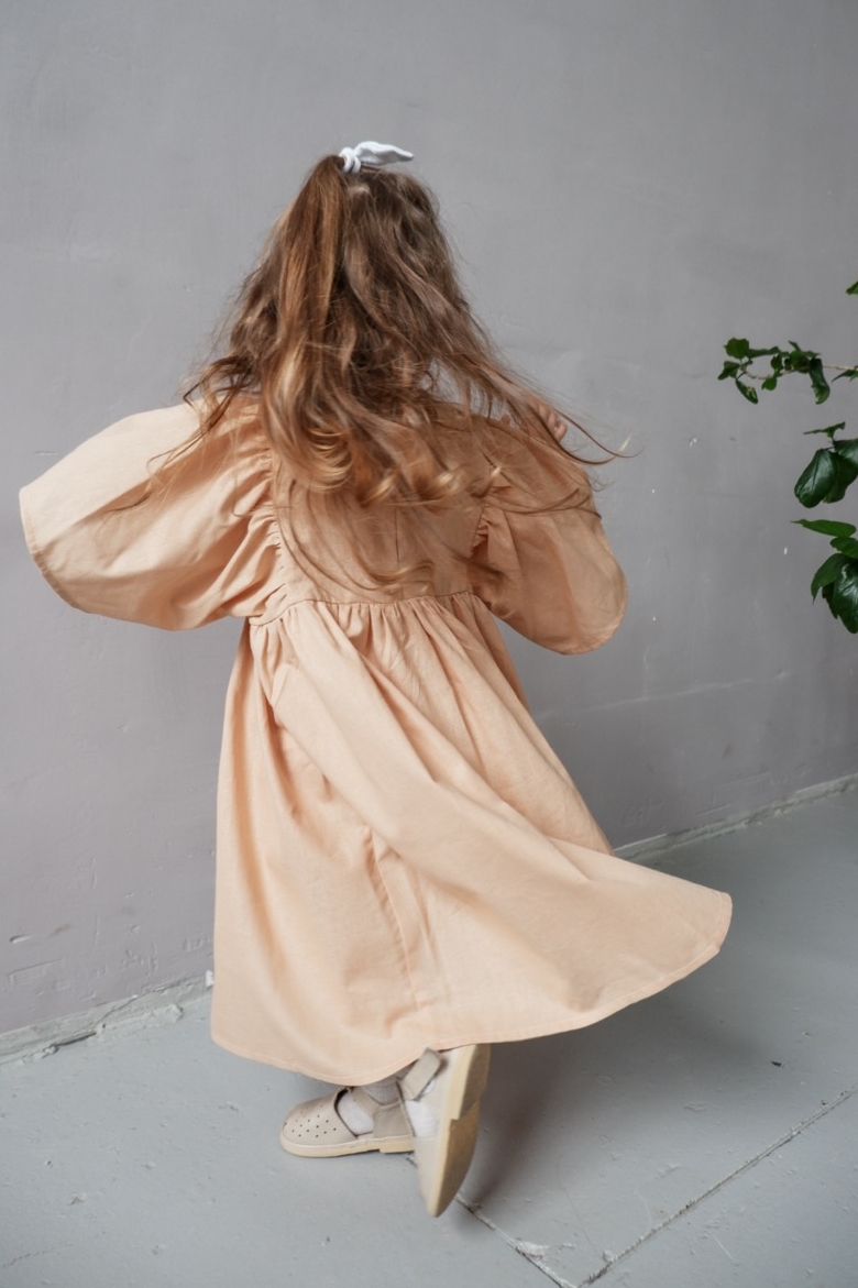 FLY DRESS CREAM COTTON