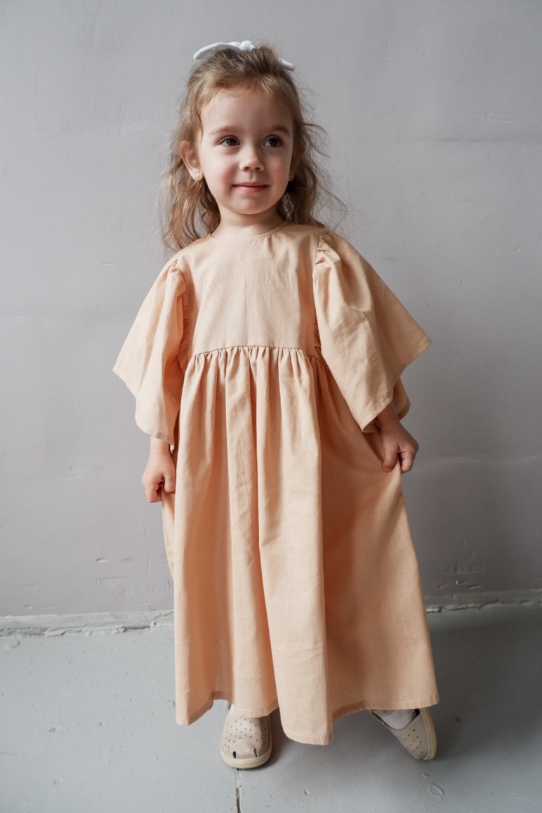 FLY DRESS CREAM COTTON