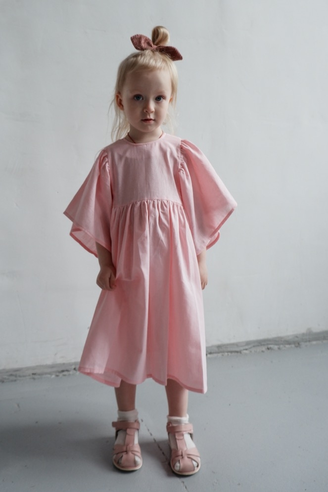 FLY DRESS PINK COTTON