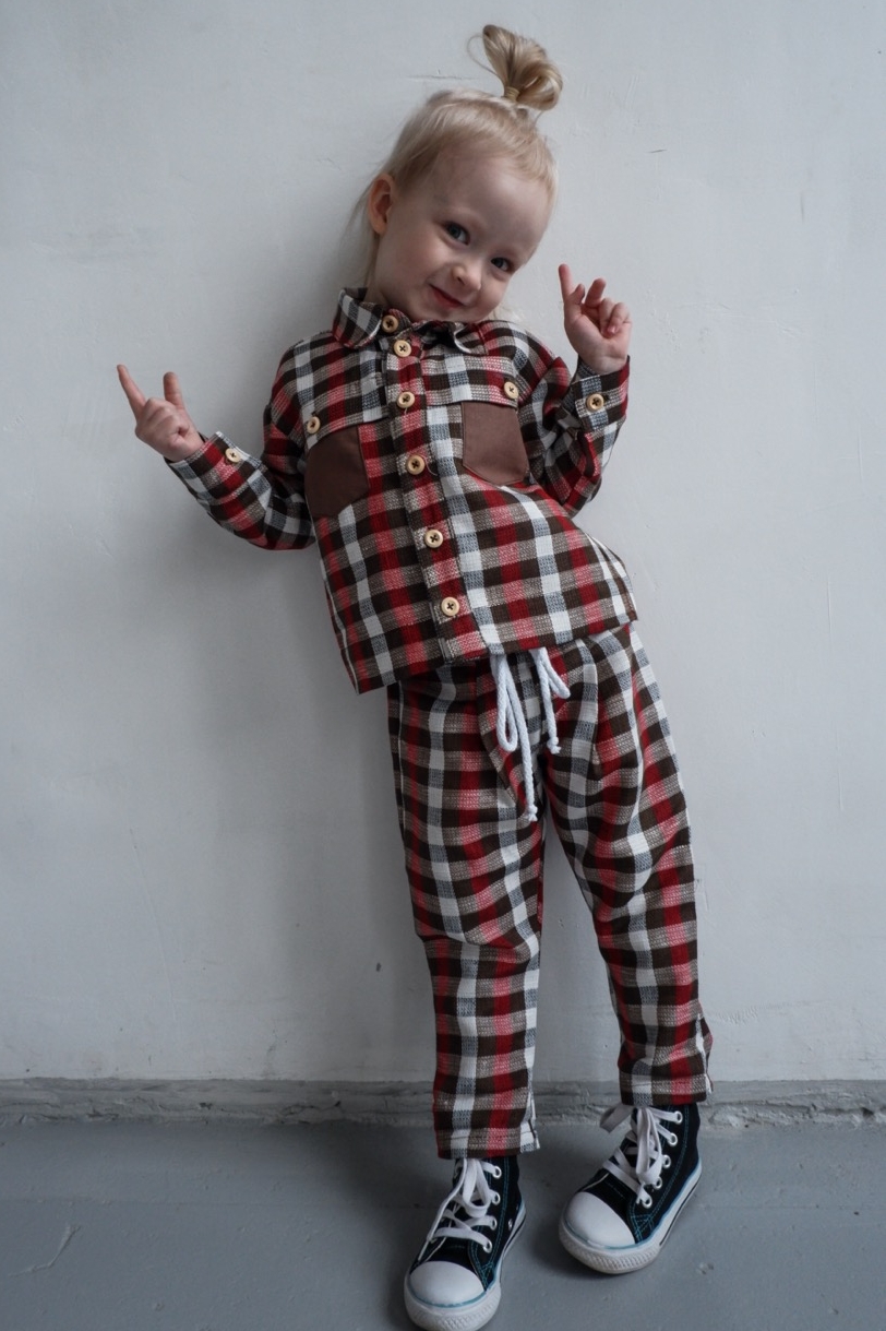 PANTS TWID LINEN KLETKA унисекс