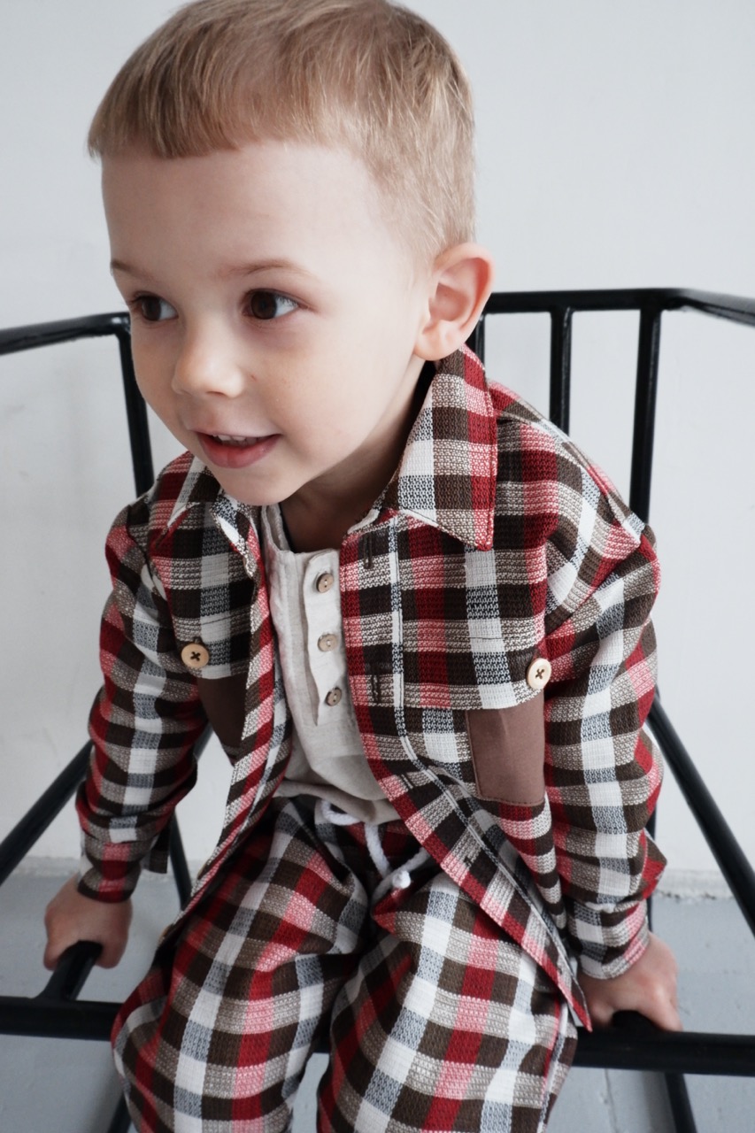 BOMBER SHIRT TWID LINEN KLETKA унисекс