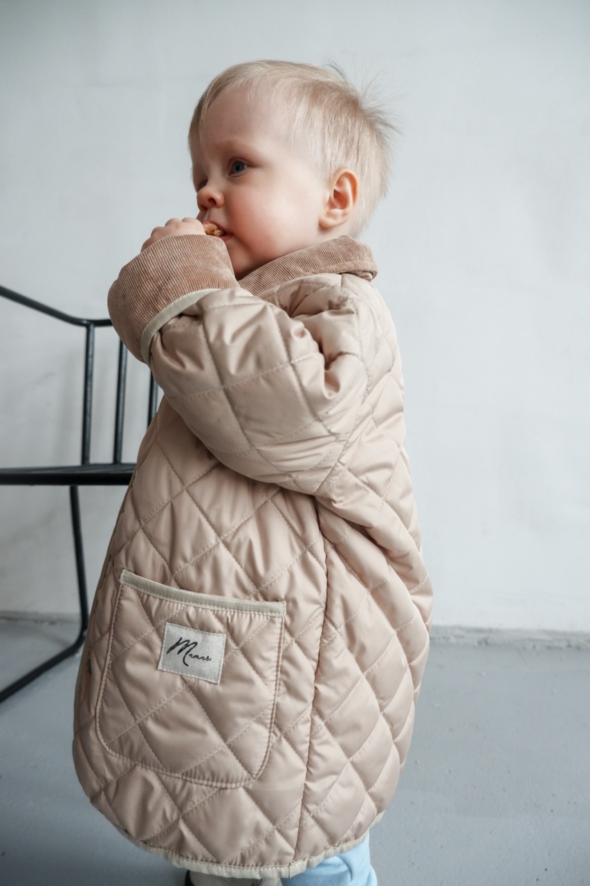 JACKET CREAM стёганный унисекс