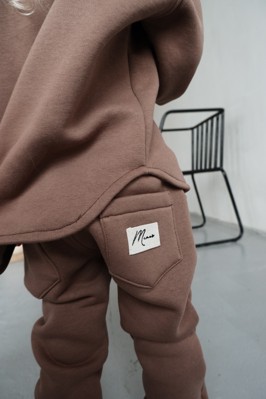 SET "CONFY" FUTER ALMOND (жакет и брюки) унисекс