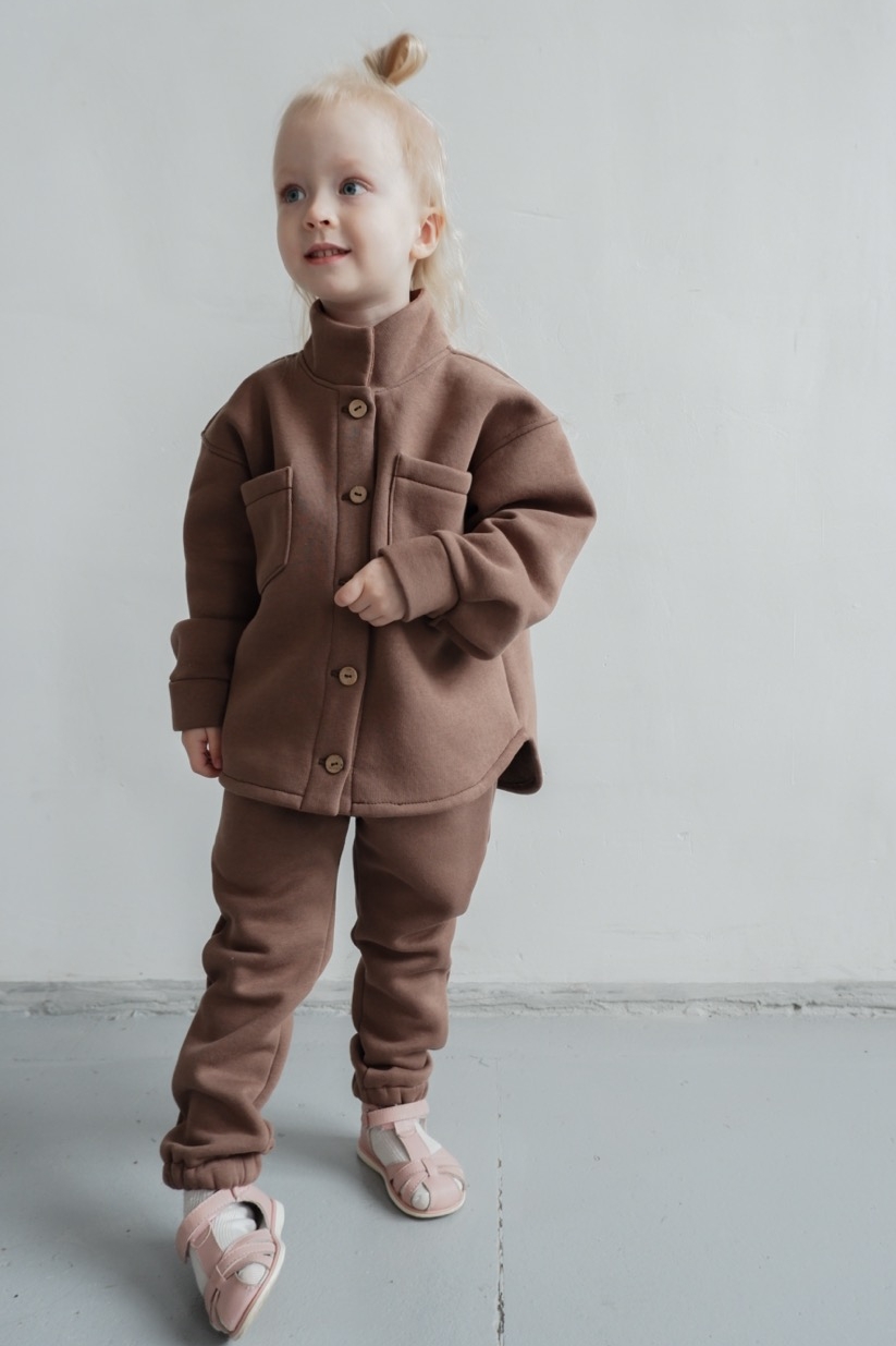 SET "CONFY" FUTER ALMOND (жакет и брюки) унисекс