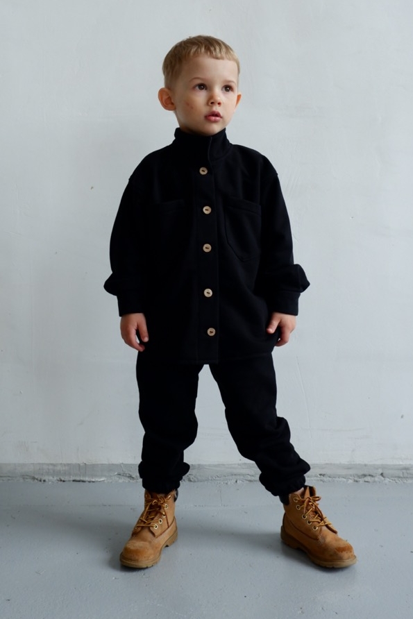 SET "CONFY" FUTER BLACK (жакет и брюки) унисекс