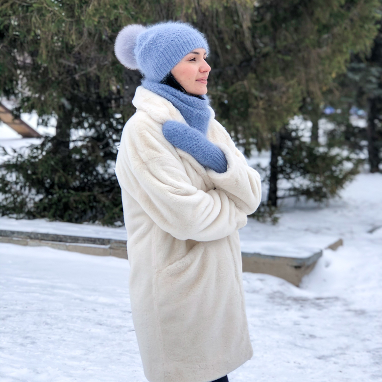 снуд крючком, шапка крючком, комплект крючком