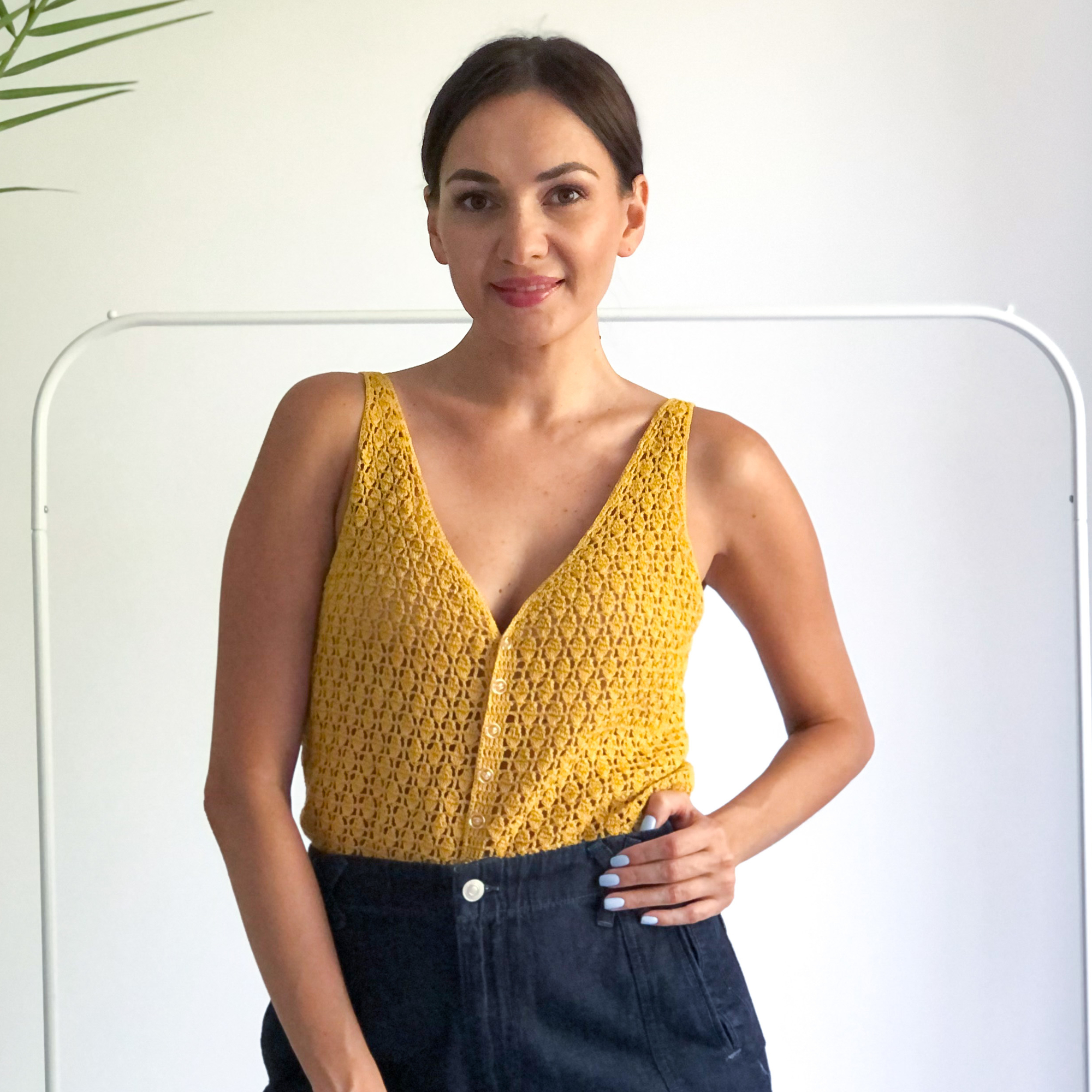 Топ крючком, Ромбовый топ крючком, бесплатное описание топа