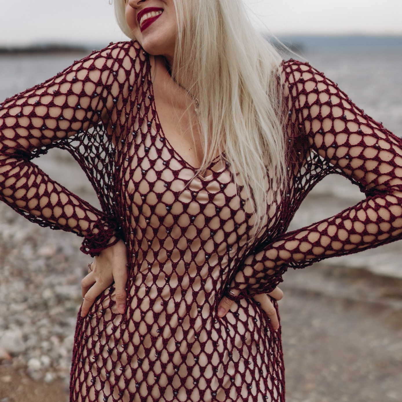 Канал вязания ажурного платья-туники крючком