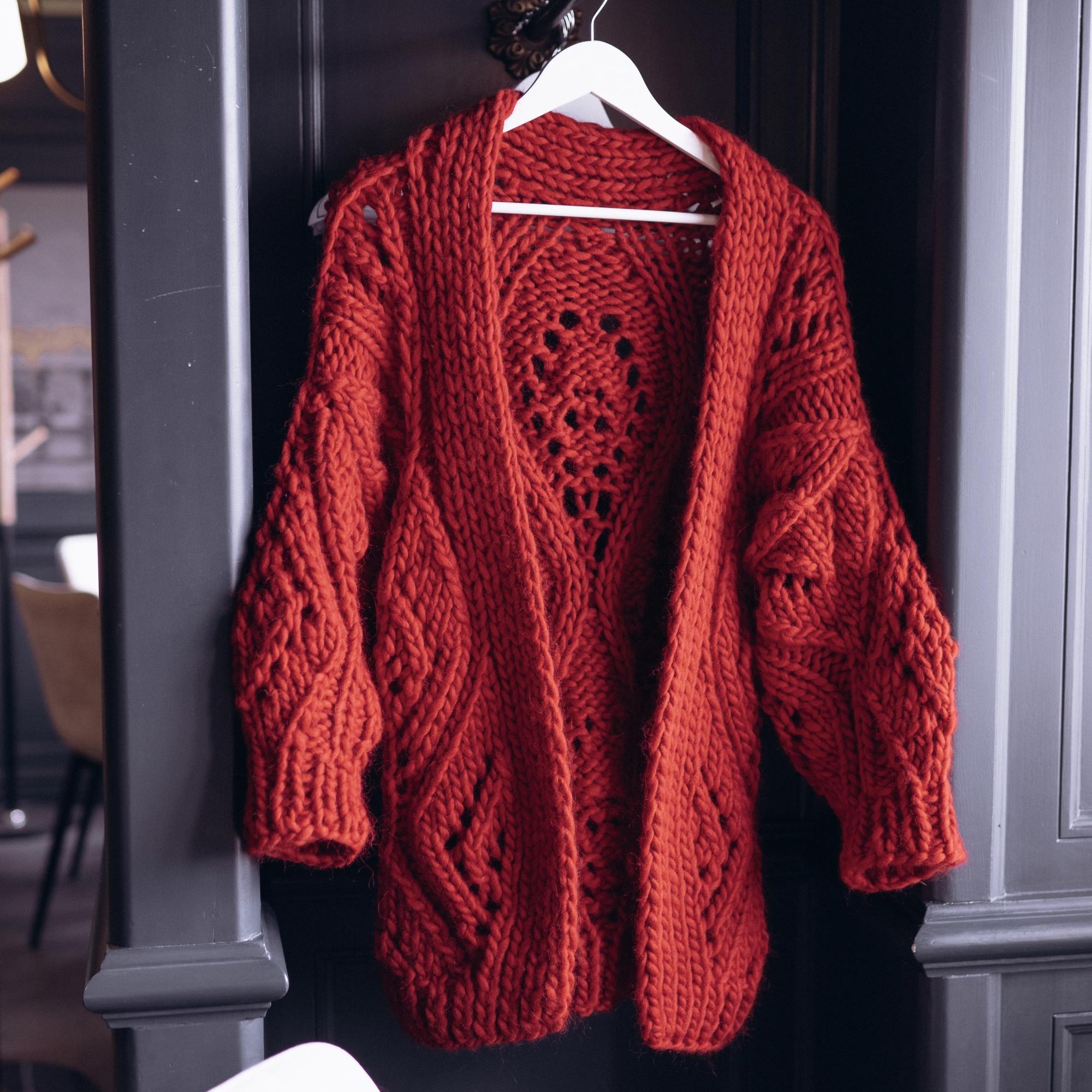 Описание кардигана «ЛИСТЬЯ»