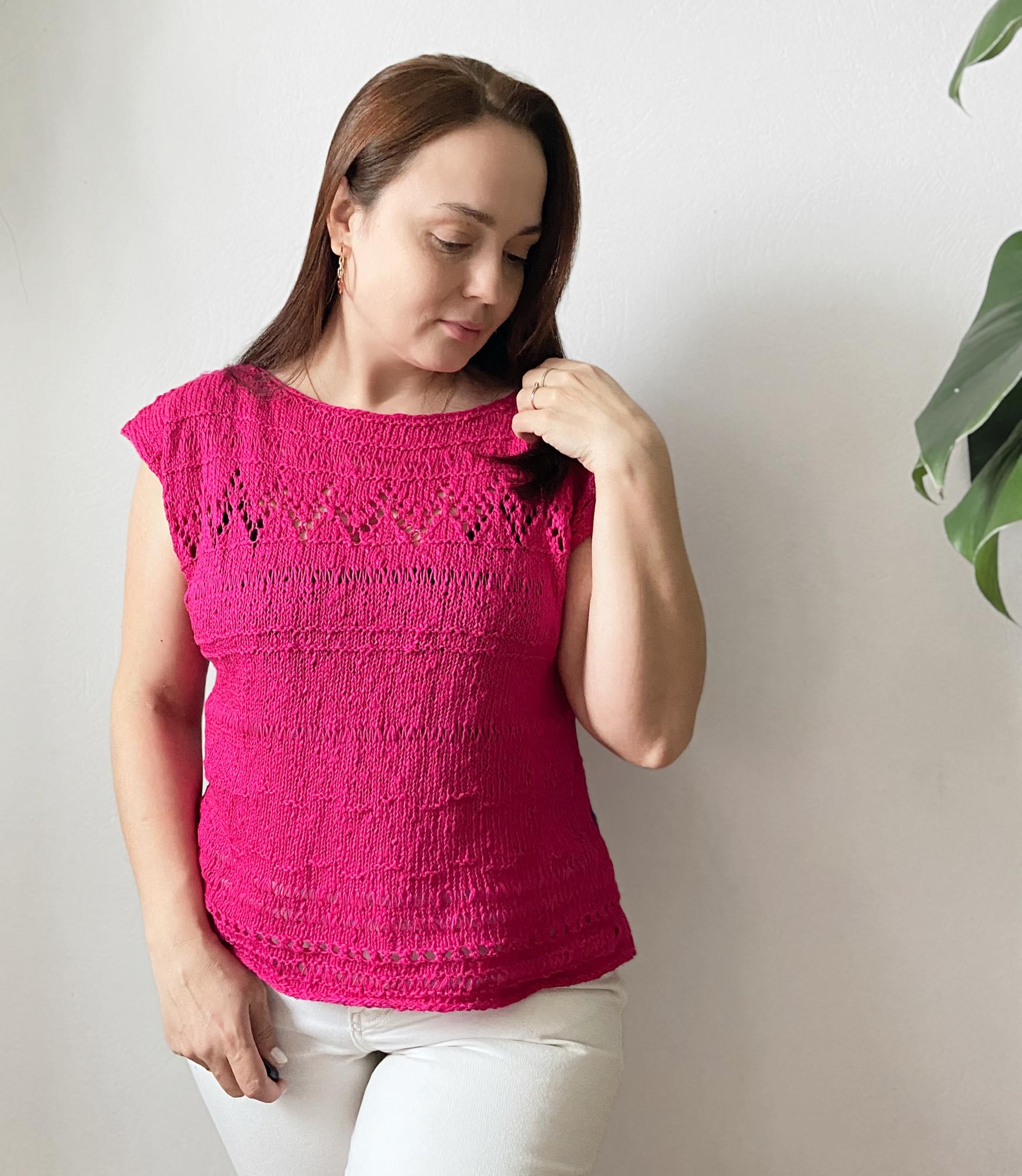 Инструкция по вязанию топа Бохо-топ