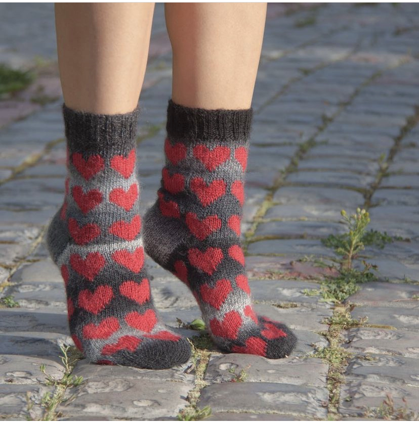 Heart Socks от Наташи @doctor_wool