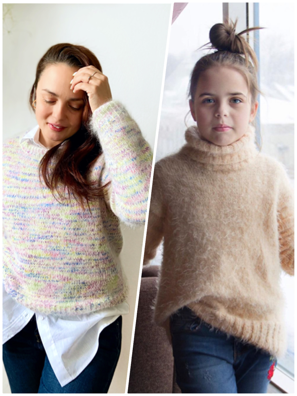 Радужный джемпер - комбо: дети и взрослые!