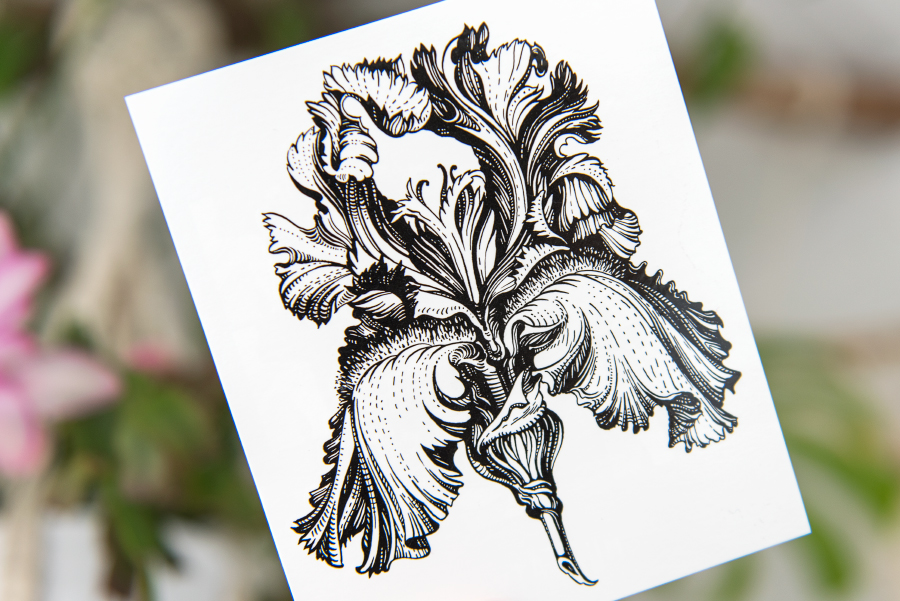 Временная татуировка «Ирис»