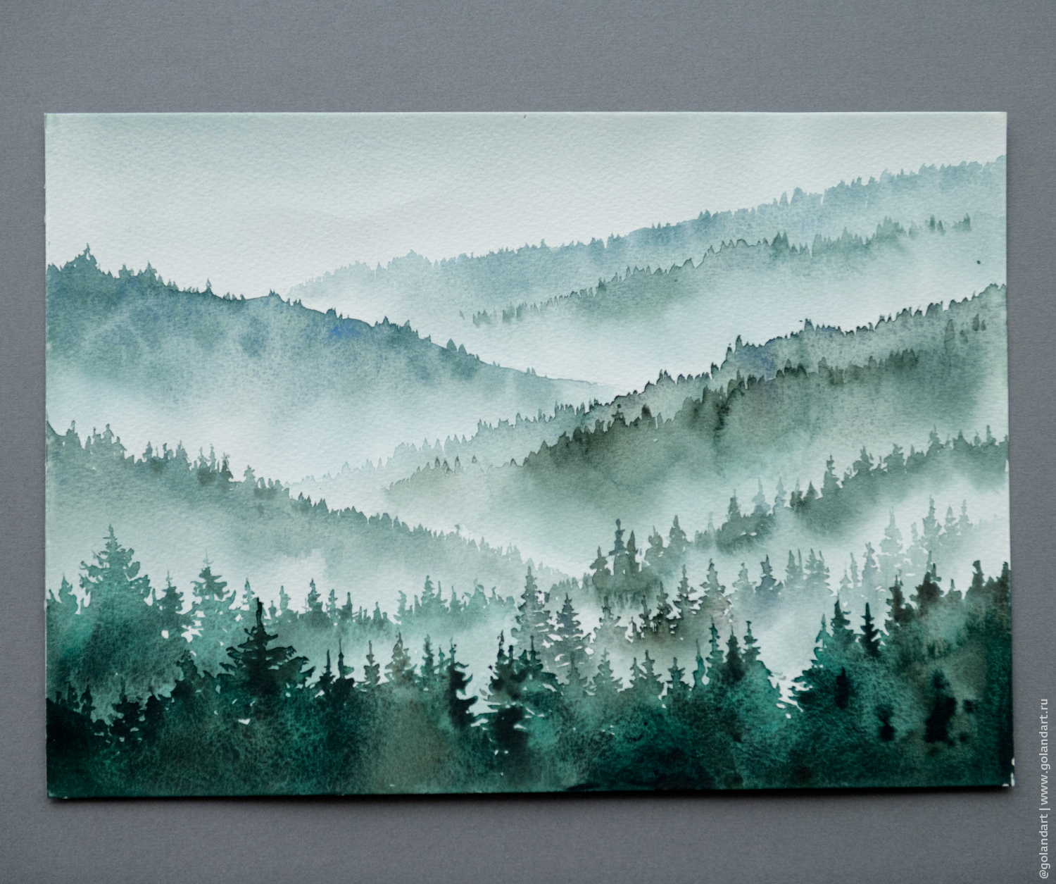 "Леса" / Акварель 29х21 см