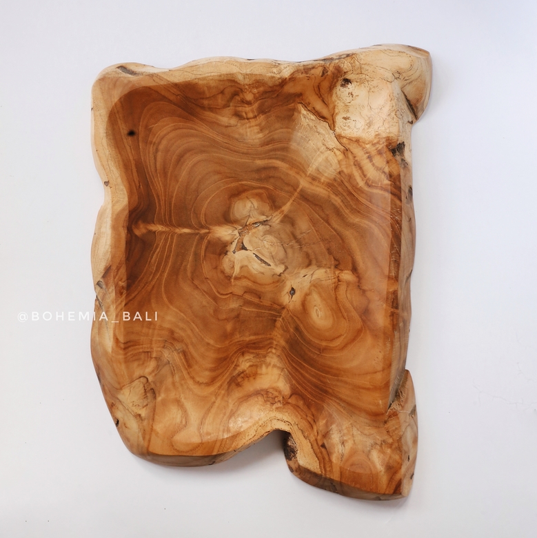 Блюдо из массива дерева тик