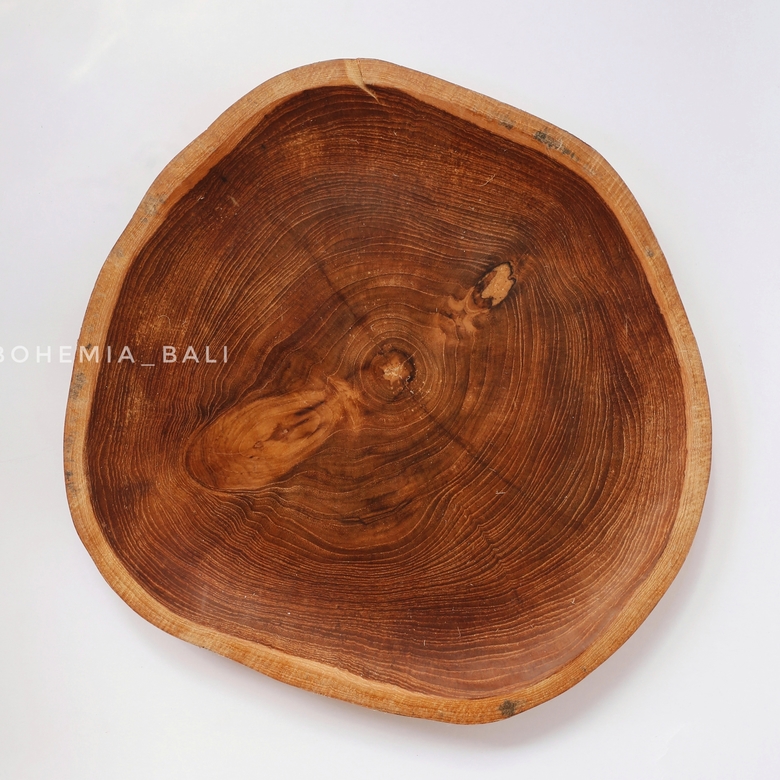 Блюдо из массива дерева тик