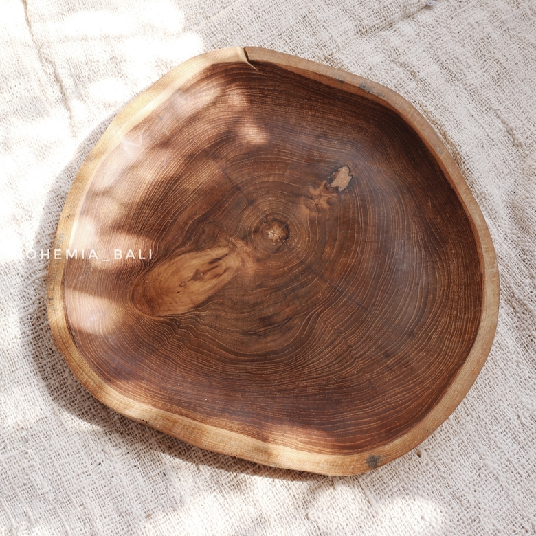 Блюдо из массива дерева тик