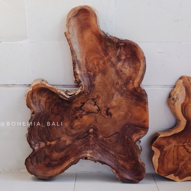 Блюдо из массива дерева тик