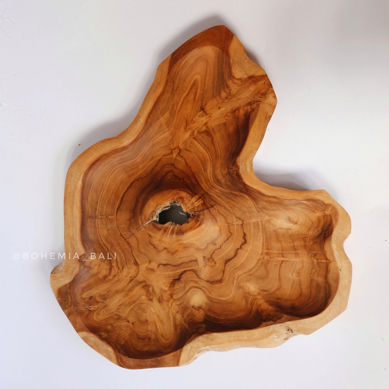 Блюдо из массива дерева тик