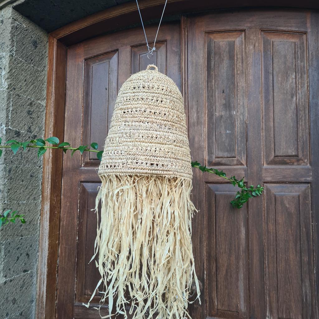 Абажур плетеный Пальмовый лист 30см