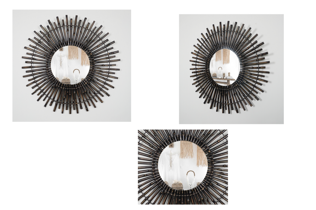 Зеркало 29 Бамбук черный