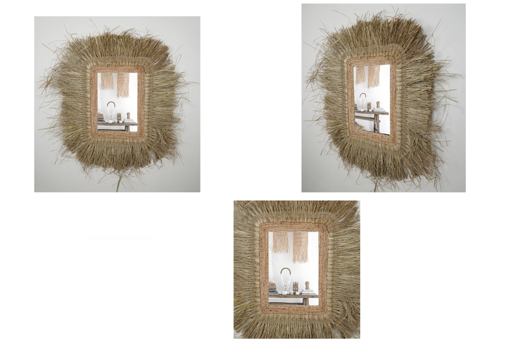 Зеркало 38 Банановый лист + морская трава