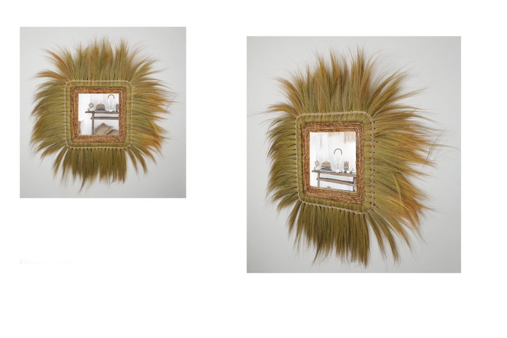 Зеркало 42 Банановый лист