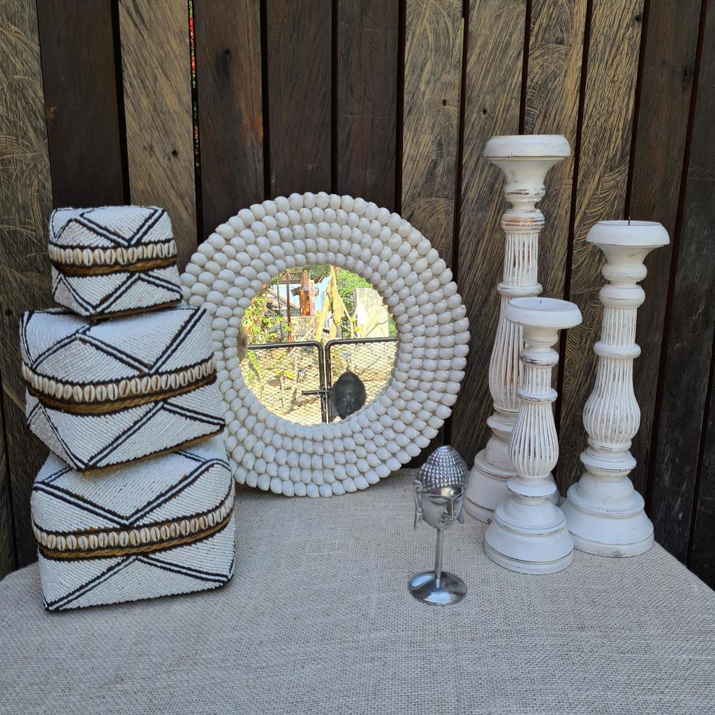 Зеркало 71 Ракушки белые