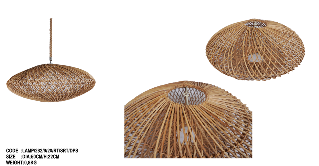 Абажур 16 ротанг