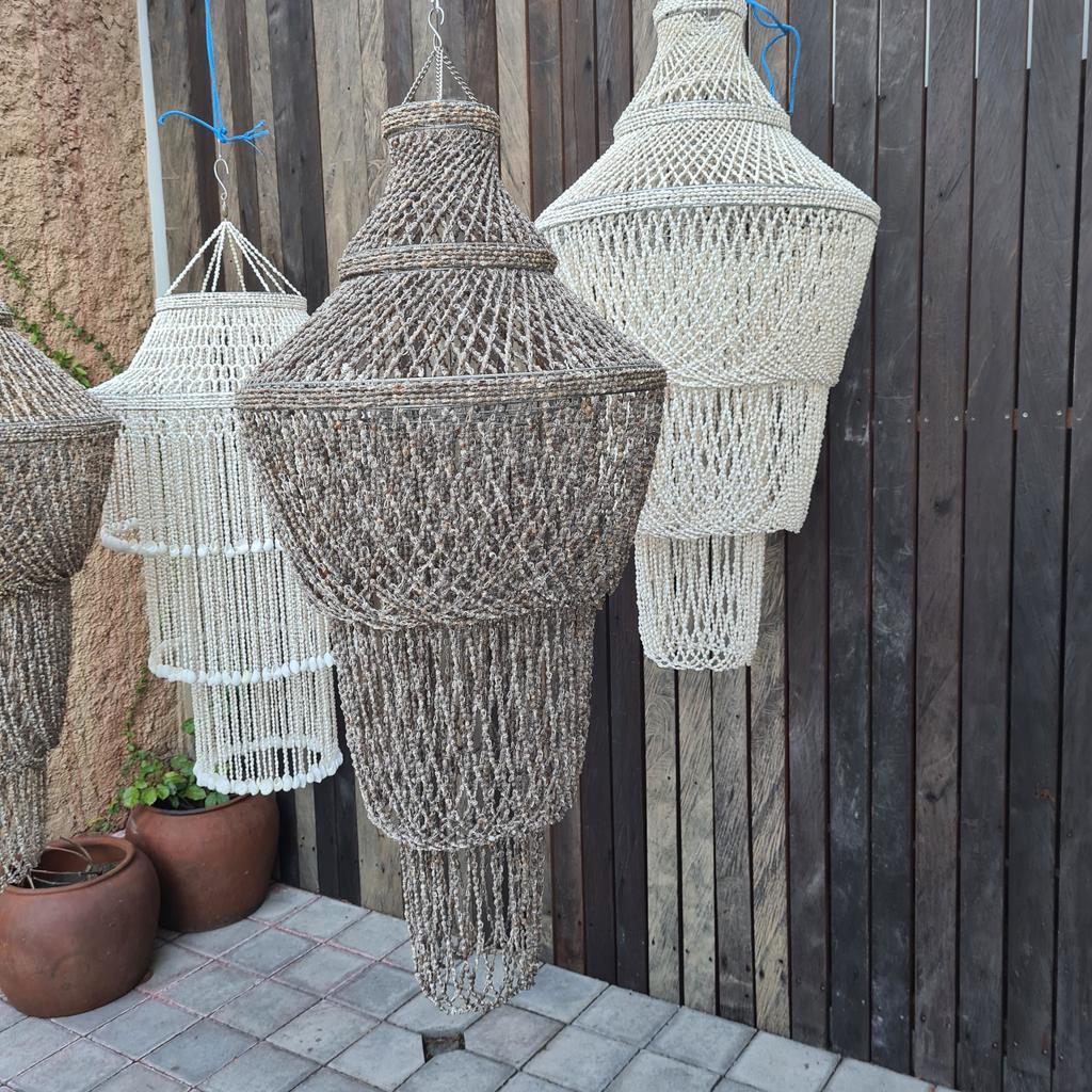 Люстра 14 темные ракушки 50х120