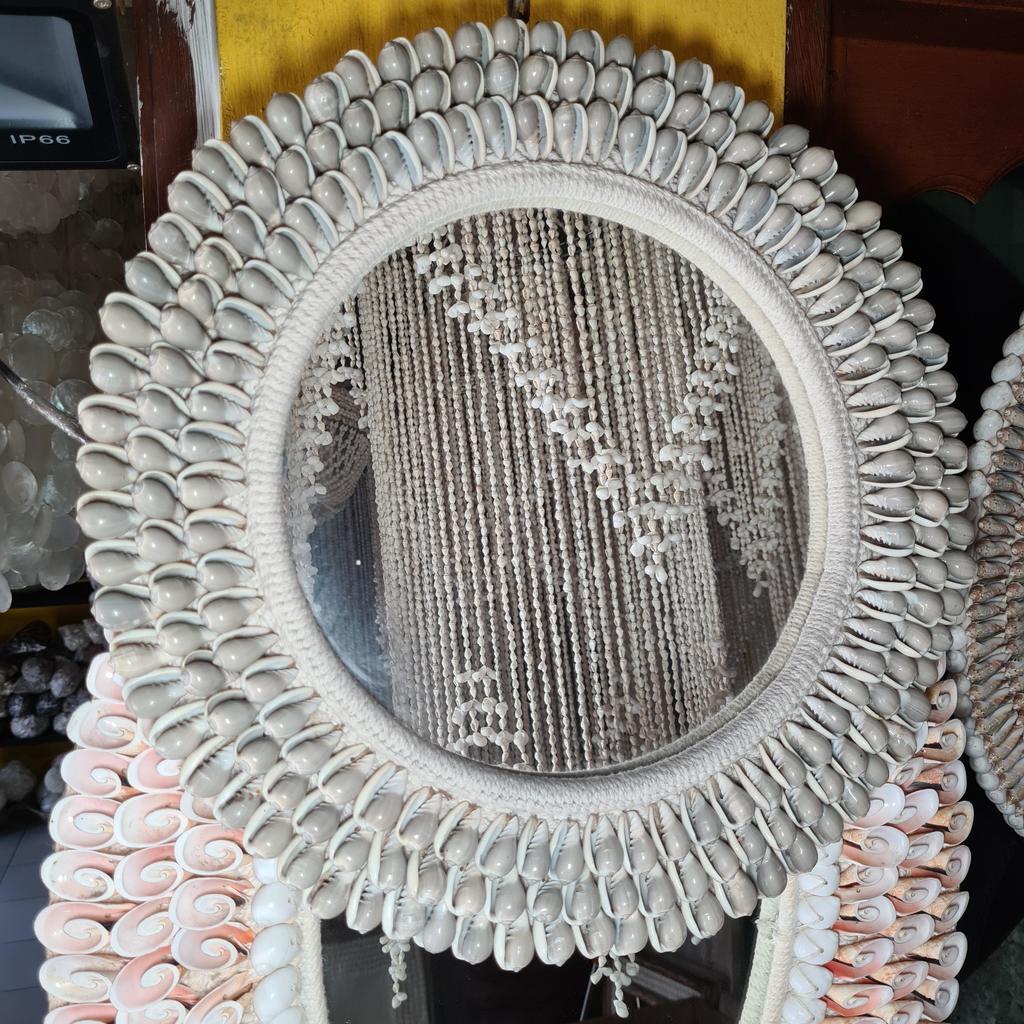 Зеркало 87 Серые ракушки Д44