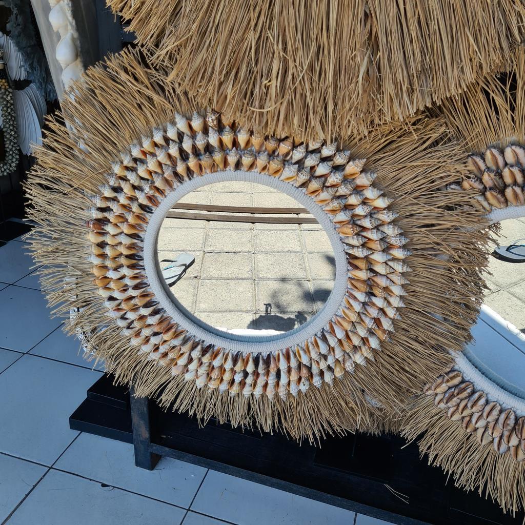 Зеркало 105 Ракушки + листья ананаса Д70