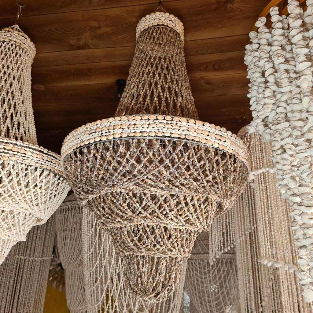 Люстра 17 Темные ракушки 50х95