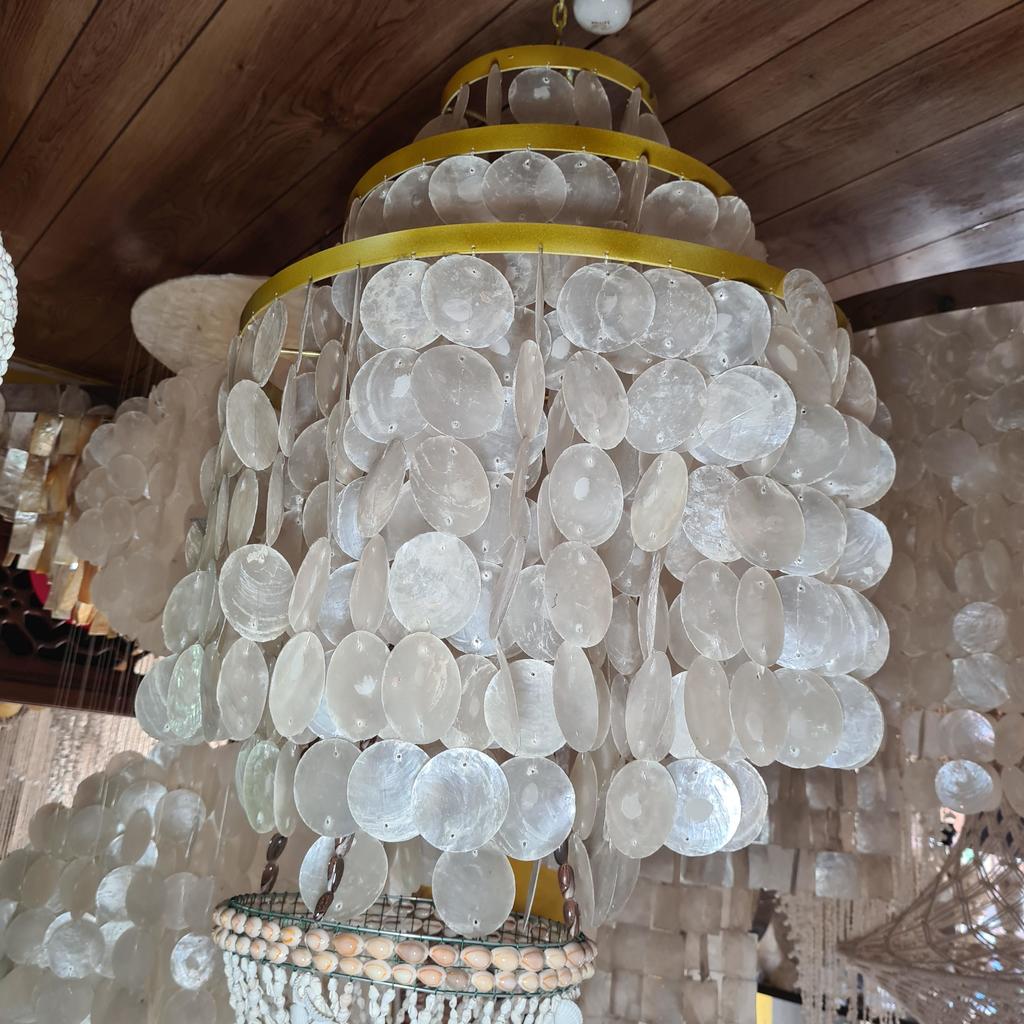 Люстра 44 Поющие ракушки 50х65 трех ярусная