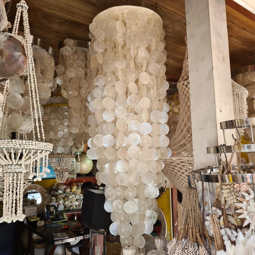 Люстра 47 Поющие ракушки длинная 40х120